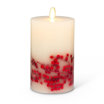 Flameless Reallite Medium Berry Candles Set of 2 with remote