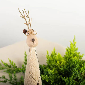 Metal Reindeer with Wool