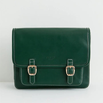 Green Crossbody Satchel Bag