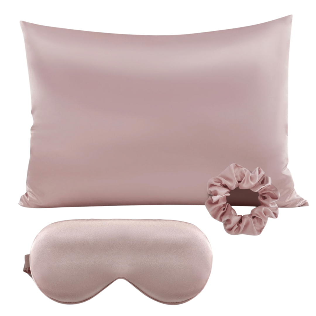 Mauve Satin Sleep Set