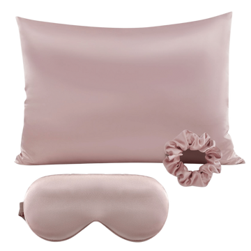 Mauve Satin Sleep Set