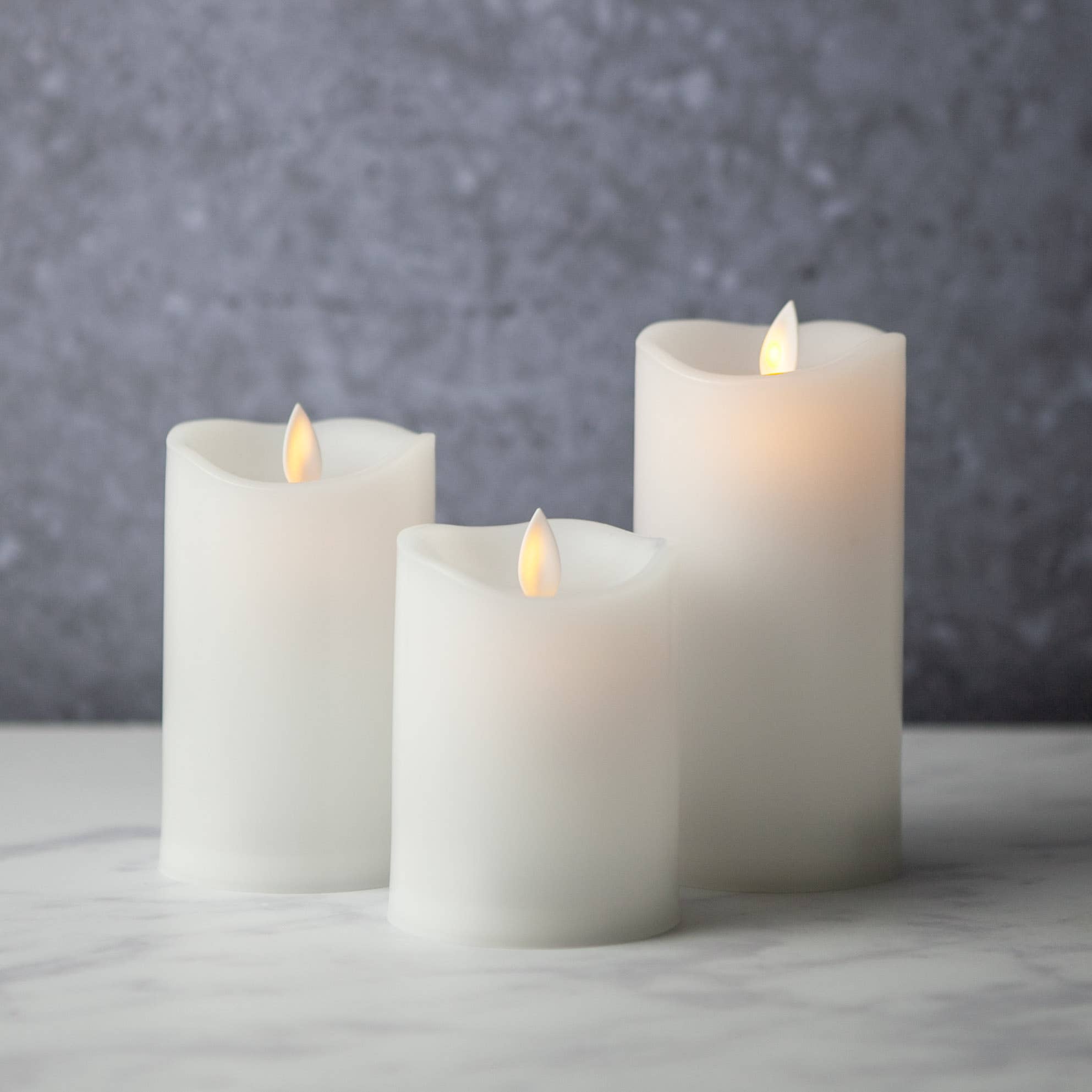 Flameless Candles Set of 3 with Remote and Timer